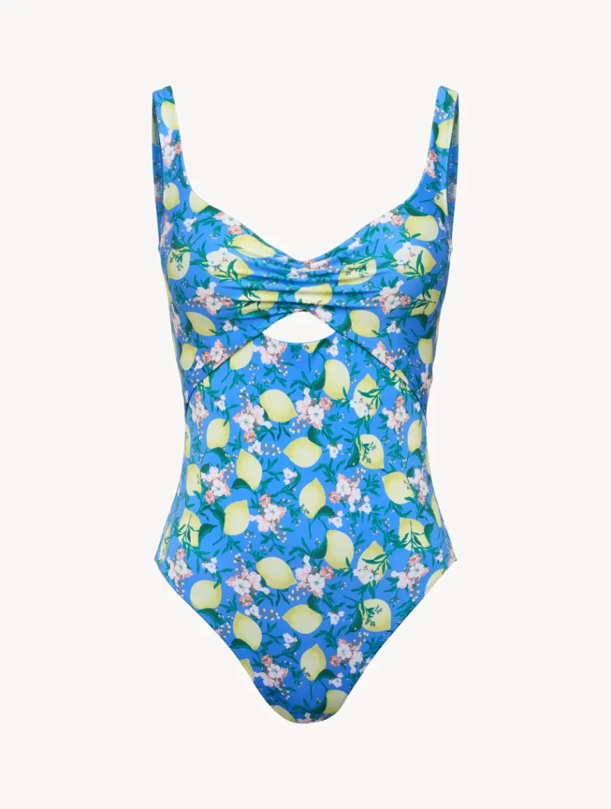 La Perla Bañador Estampado Con Cortes De Color
