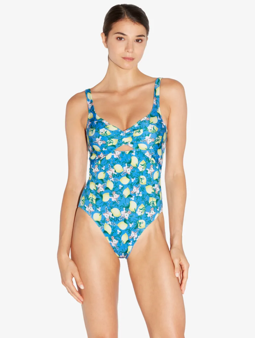 La Perla Bañador Estampado Con Cortes De Color