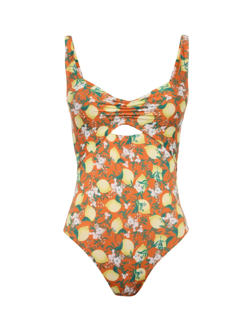 La Perla Bañador Estampado Con Cortes De Color