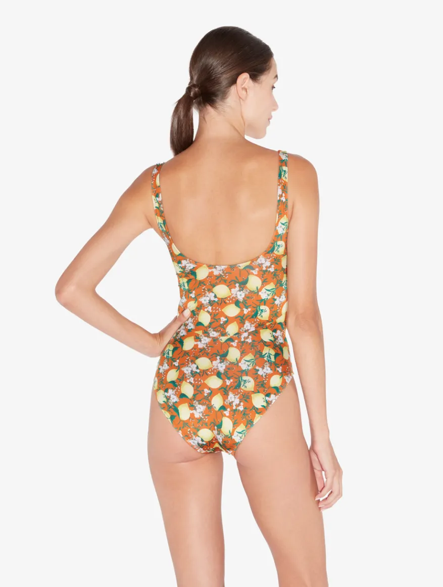 La Perla Bañador Estampado Con Cortes De Color
