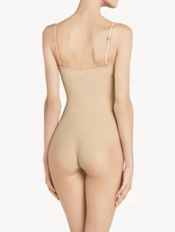 La Perla Body Acolchado Con Aros Y Escote En U Color Leche