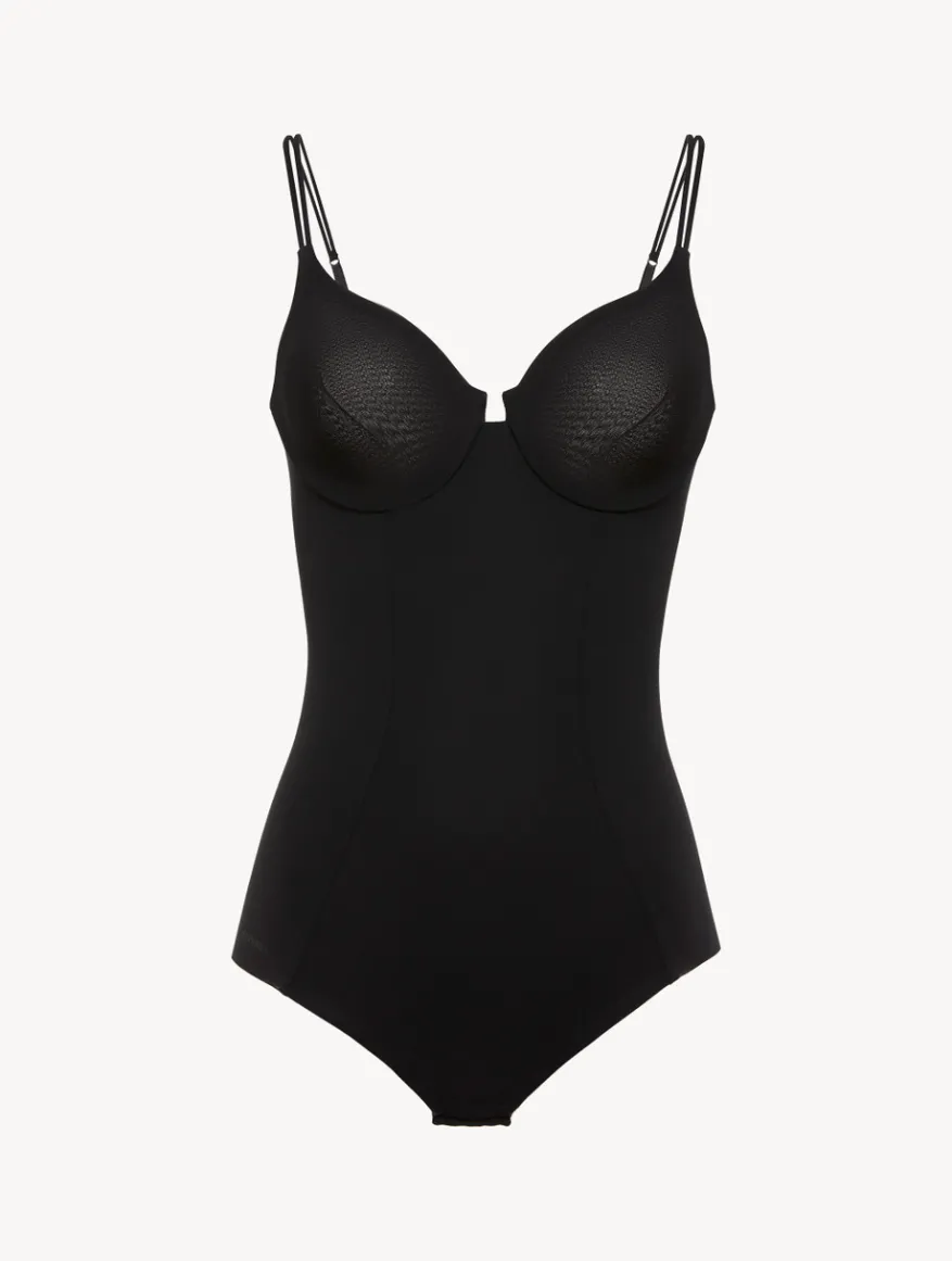 La Perla Body Con Aros Color Negro