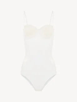 La Perla Body Control Fit De Lycra® Con Encaje Chantilly Color Blanco