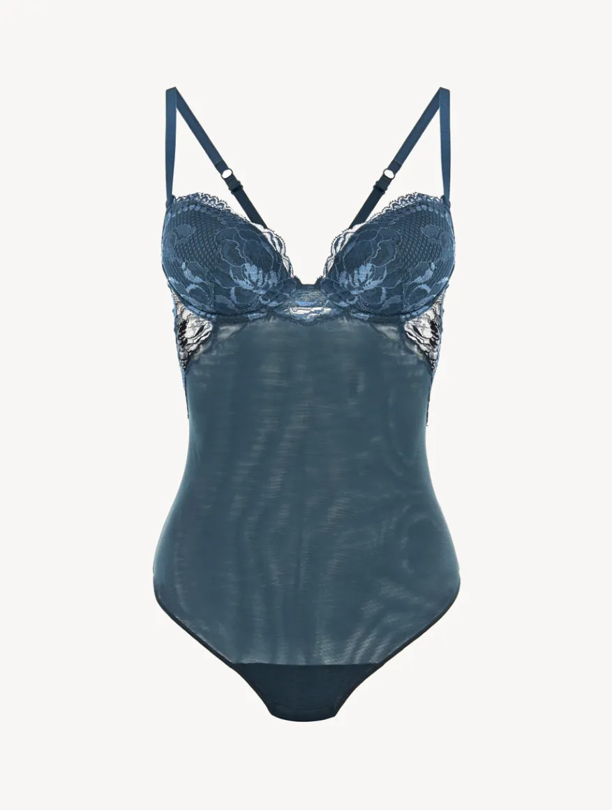 La Perla Body De Encaje Azul Oscuro