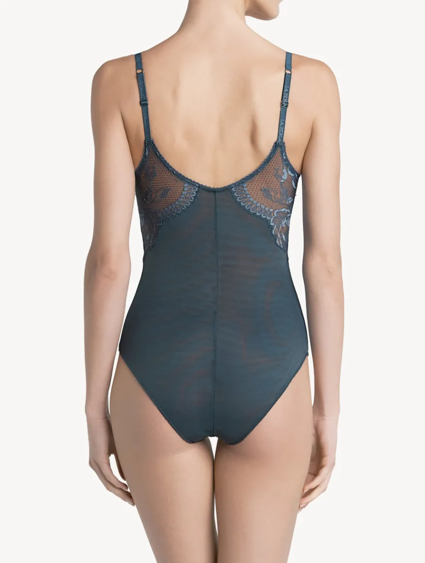 La Perla Body De Encaje Azul Oscuro