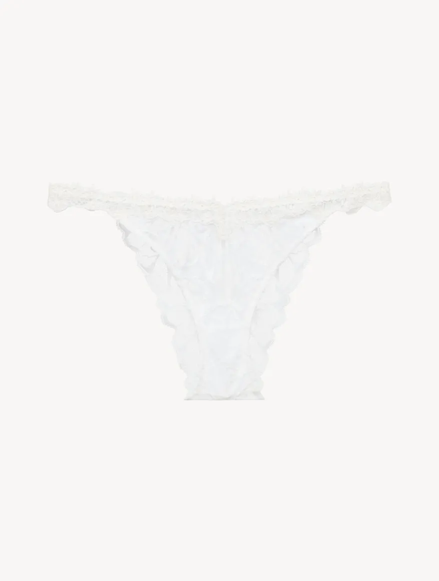 La Perla Braguita Brasileña Con Encaje Leavers De Color Hueso