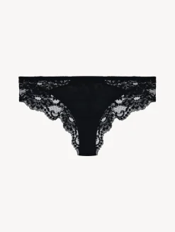 La Perla Braguita Brasileña De Algodón Negro