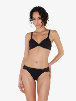 La Perla Braguita Brasileña De Algodón Negro