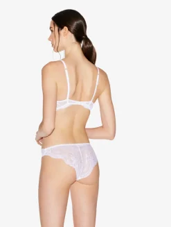 La Perla Braguita Brasileña De Encaje Blanco