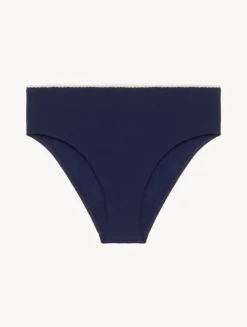 La Perla Braguita De Bikini De Cintura Alta Con Monograma Marino