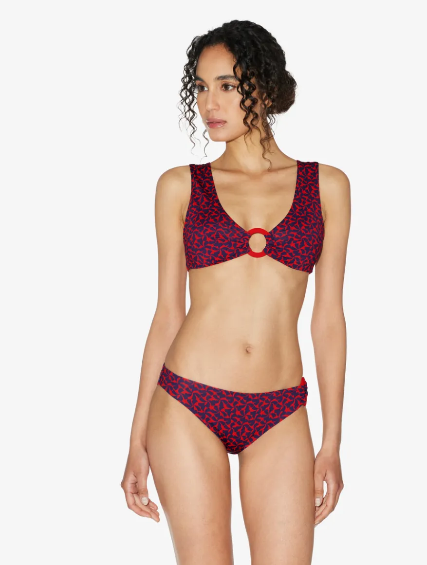 La Perla Braguita De Bikini De Color Rojo Y Azul