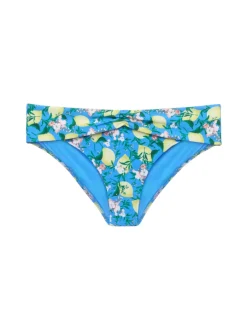 La Perla Braguita De Bikini Estampada Con Cintura Drapeada De Color