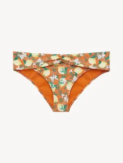 La Perla Braguita De Bikini Estampada Con Cintura Drapeada De Color