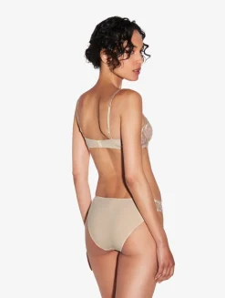 La Perla Braguita En Halo Y Ivory Nude Con Tul Bordado