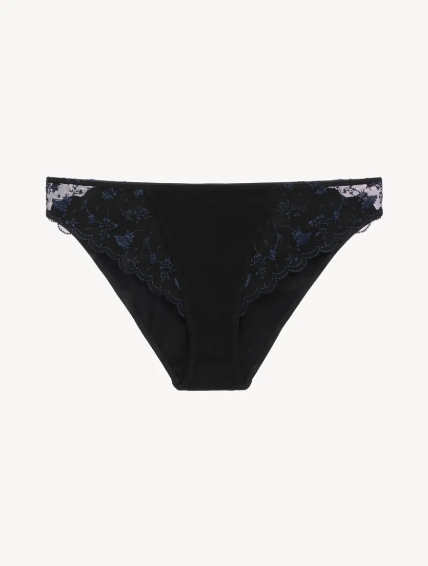 La Perla Braguita En Onyx Con Tul Bordado