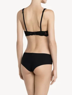 La Perla Braguita Hipster De Algodón Negra
