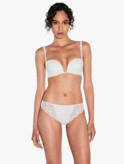 La Perla Braguita Hueso Con Tul Bordado