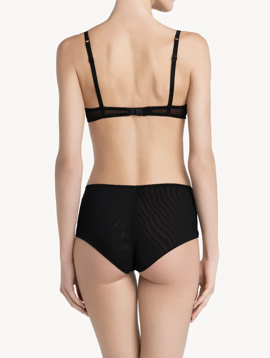 La Perla Braguita Talle Alto De Encaje Negro