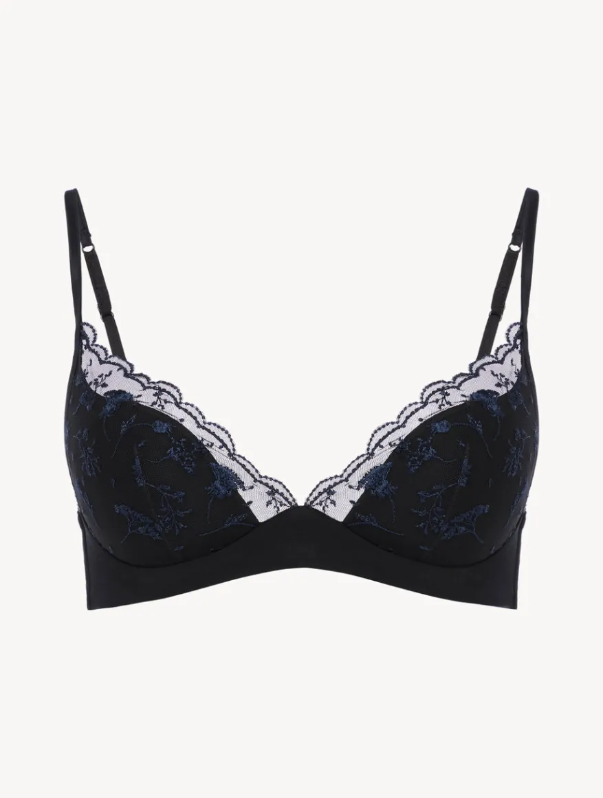 La Perla Bralette Onyx Con Tul Bordado