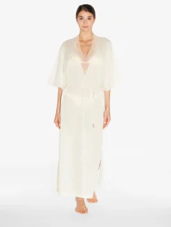 La Perla Caftán De Color Champán Con Cuentas