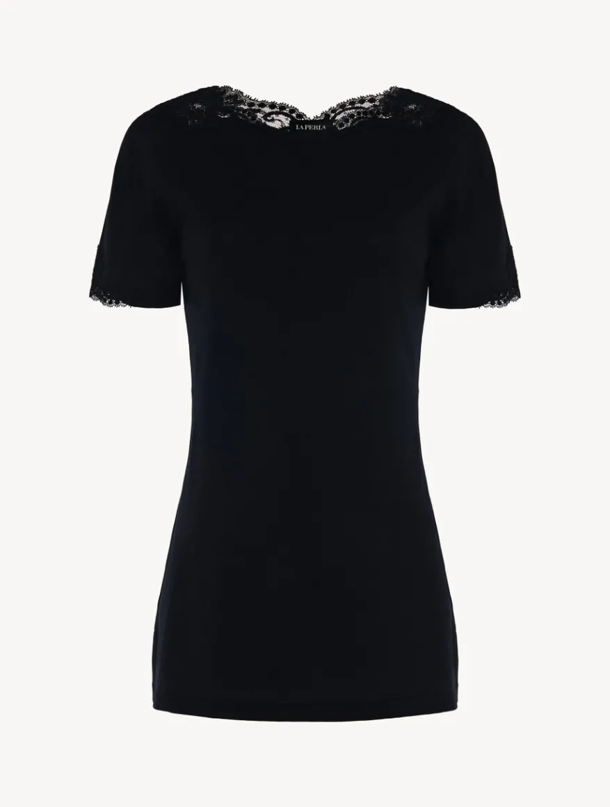 La Perla Camisón De Algodón Negro