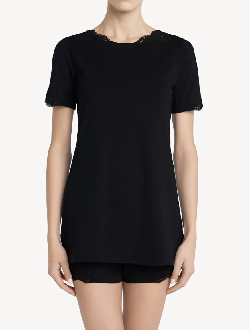 La Perla Camisón De Algodón Negro