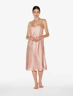 La Perla Camisón De Seda Rosa Empolvado
