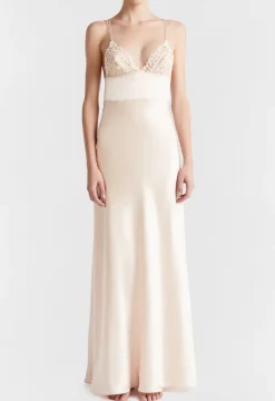 La Perla Camisón Largo Beige Rosado