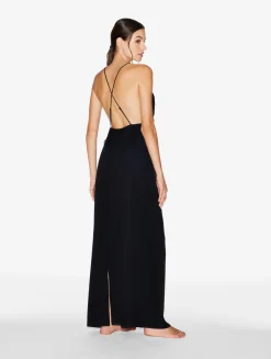 La Perla Camisón Largo De Seda Con Encaje Leavers