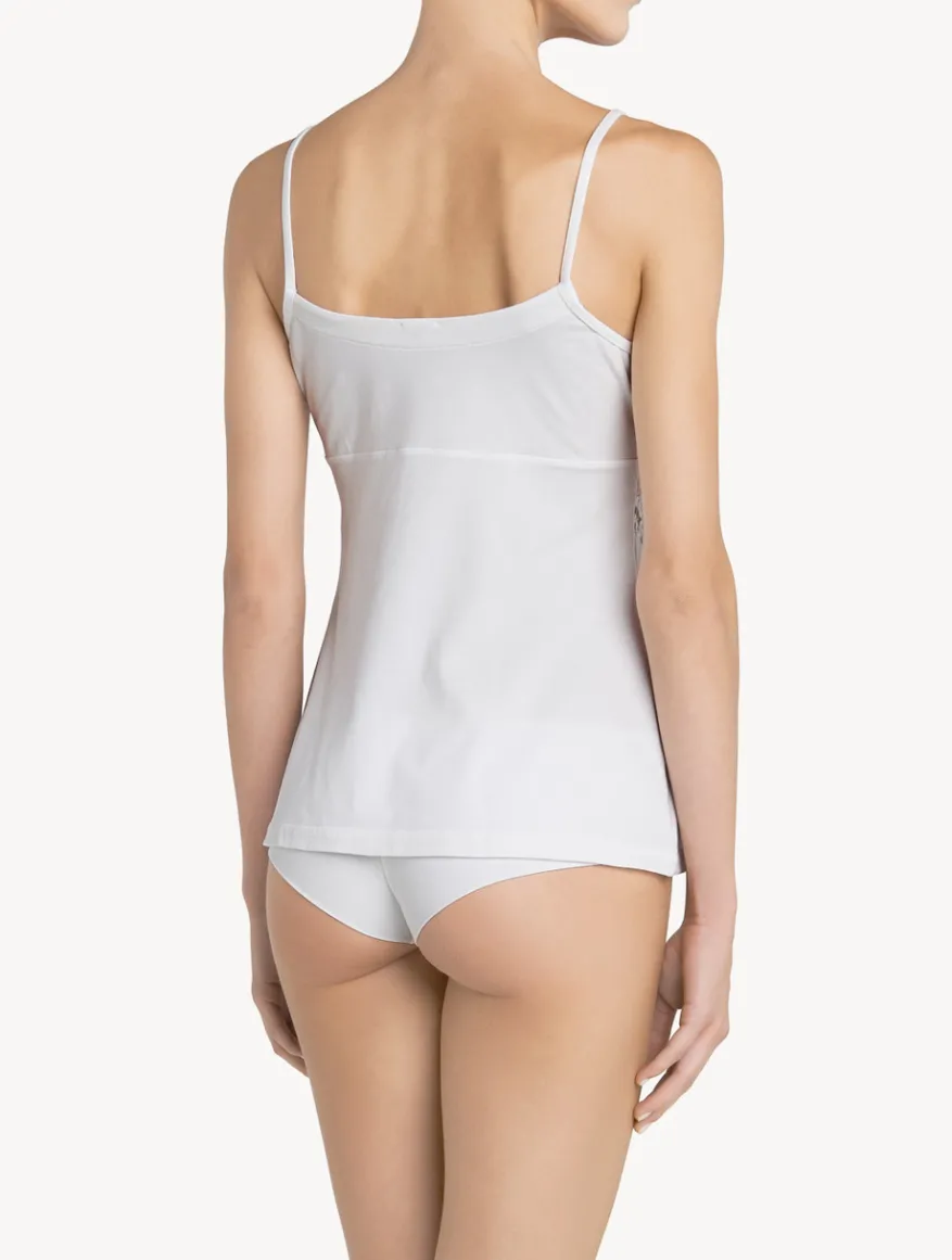La Perla Camisola De Algodón Blanca