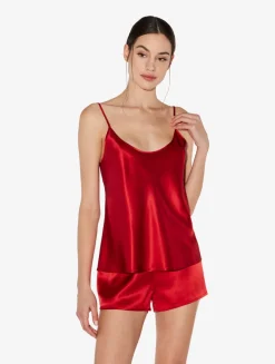 La Perla Camisola De Seda Granate