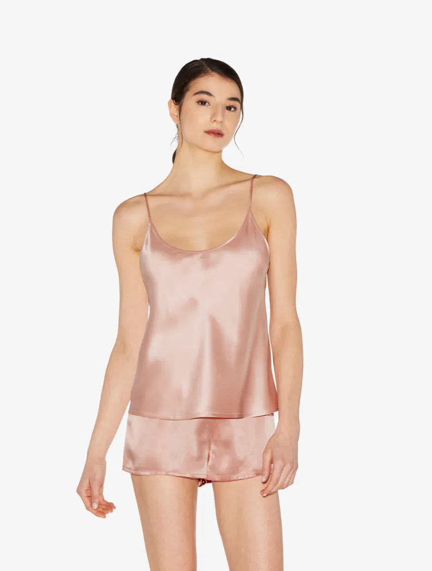 La Perla Camisola De Seda Rosa Empolvado