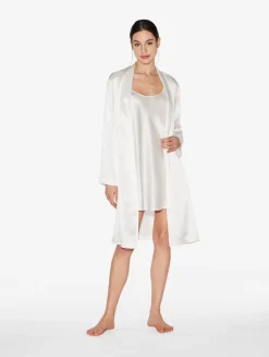 La Perla Combinación Corta De Seda Blanco