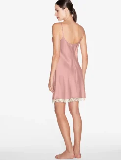 La Perla Combinación De Seda Con Encaje Leavers De Color Rosa
