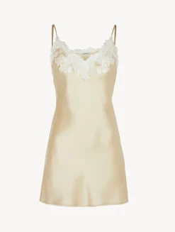 La Perla Combinación De Seda De Color Halo Con Frastaglio