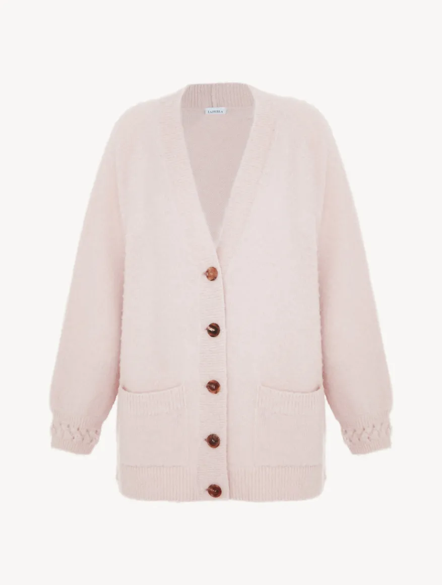 La Perla Cárdigan De Mezcla Alpaca De Color Rosa Pastel
