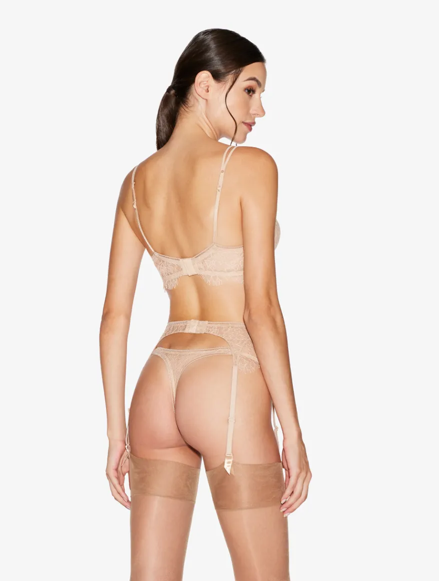 La Perla Liguero Con Encaje De Color Rosa Antiguo