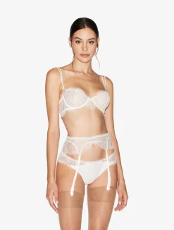 La Perla Liguero Con Encaje De Color Hueso