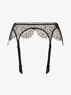 La Perla Liguero Con Encaje De Color Ónix