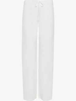 La Perla Pantalón Blanco De Algodón