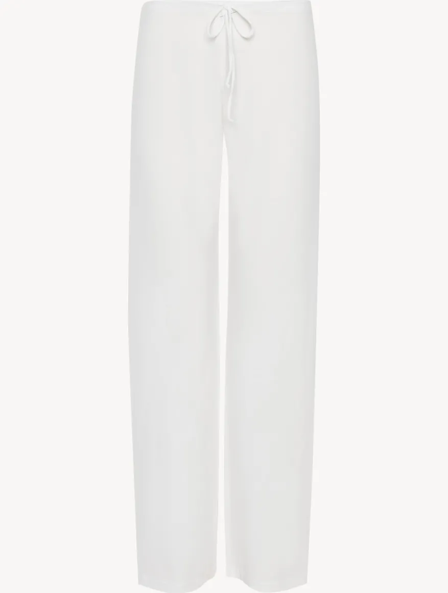 La Perla Pantalón Blanco De Algodón