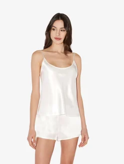 La Perla Pantalón Corto De Pijama De Seda Blanco