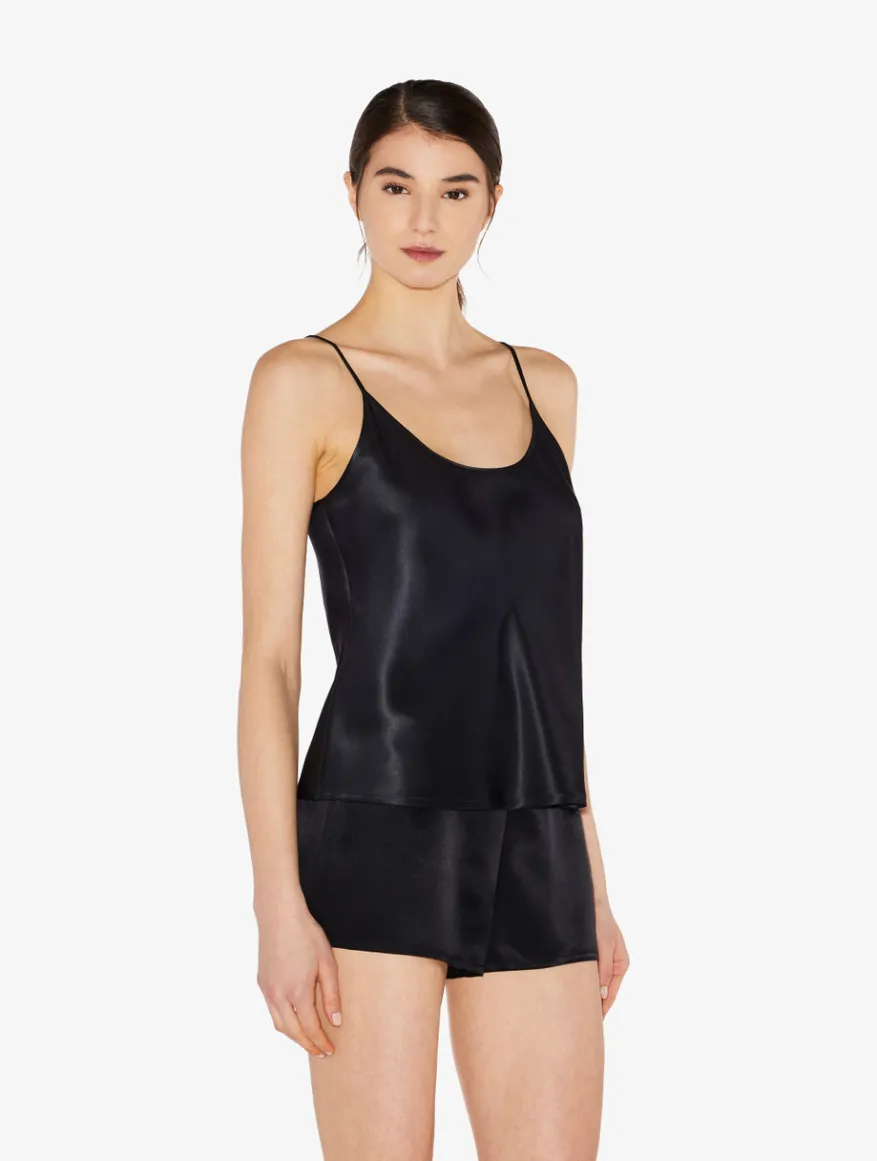 La Perla Pantalón Corto De Pijama De Seda Negro