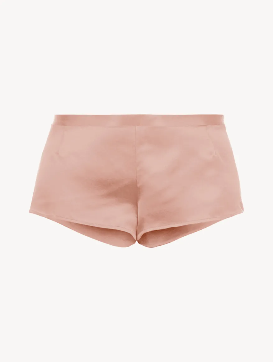 La Perla Pantalón Corto De Pijama De Seda Rosa Empolvado