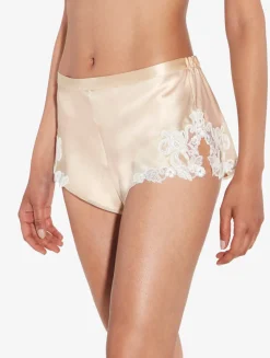 La Perla Pantalón Corto De Pijama De Color Halo Con Frastaglio