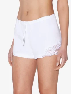 La Perla Pantalones Cortos De Algodón Blanco