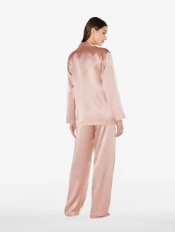 La Perla Pijama De Seda Rosa Empolvado