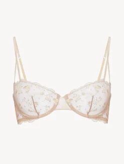 La Perla Sujetador Balconette Halo Y Ivory Nude Con Tul Bordado