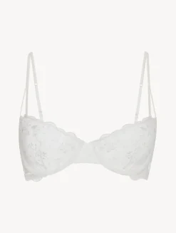 La Perla Sujetador Balconette Hueso Con Tul Bordado