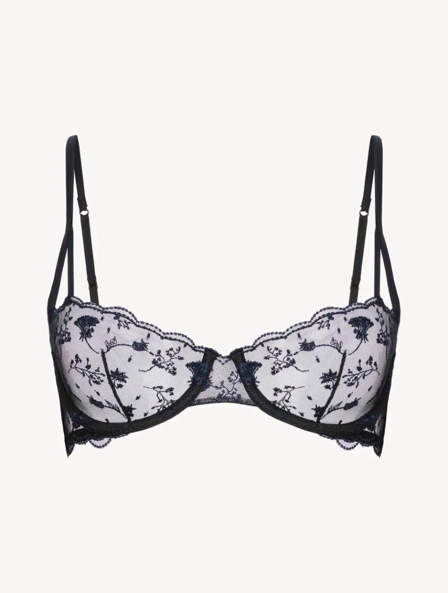 La Perla Sujetador Balconette Onyx Con Tul Bordado